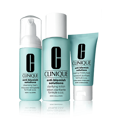 Anti-Blemish Solutions Clear Skin System Starter Kit <BR> 3 lépéses bőrápoló szett - pattanásos bőrre