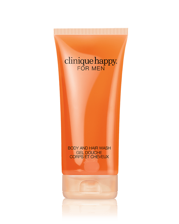 Clinique Happy for Men Tusfürdő és Sampon, A daily-use foaming body wash with a hint of fragrance. Does double duty as shampoo.