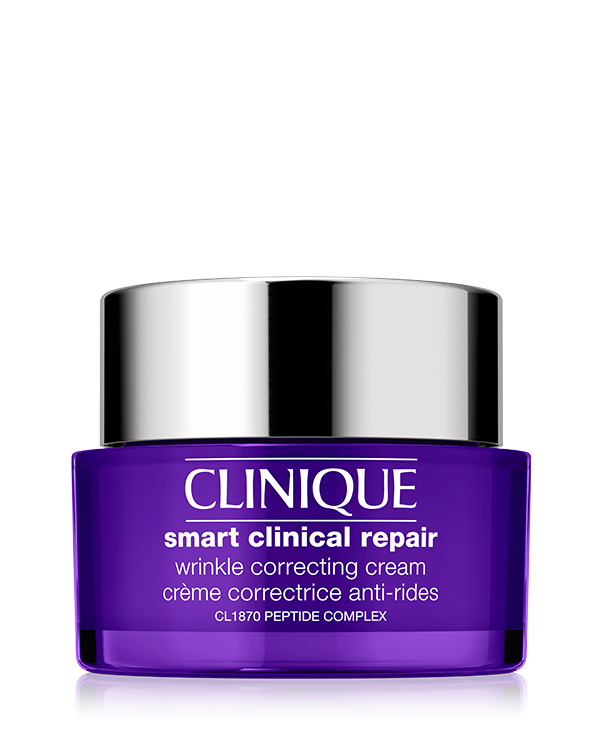 Clinique Smart Clinical Repair™ Wrinkle Correcting Cream, Egy ránctalanító krém, mely erősíti és táplálja a bőrt a ránctalanabb, fiatalosabb megjelenésért.